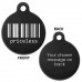 Engraved Aluminium Priceless 31mm Large Round Pet Dog ID Tag